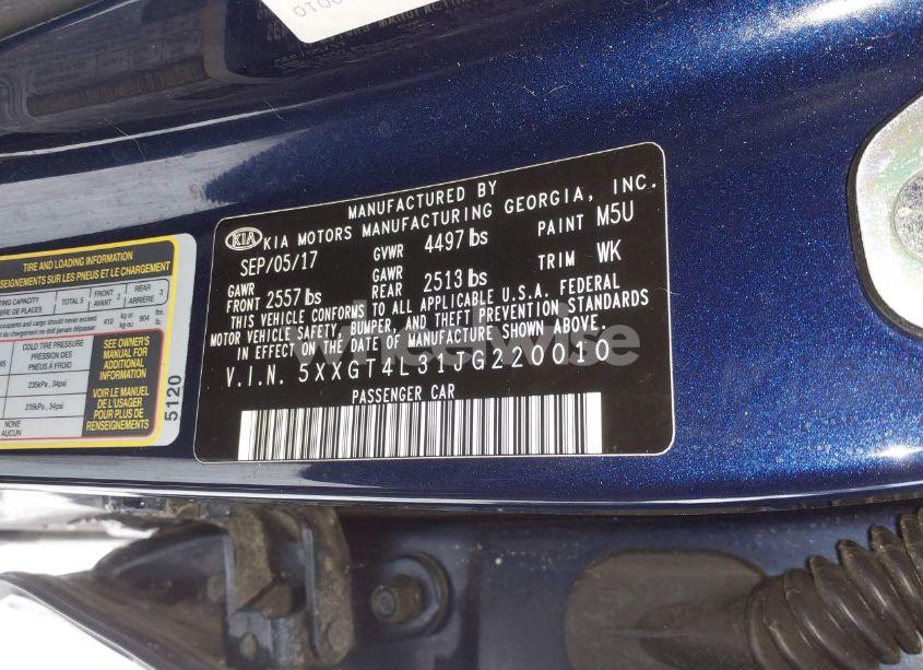 Photo 9 of 2018 Kia Optima LX (VIN 5XXGT4L31JG220010)