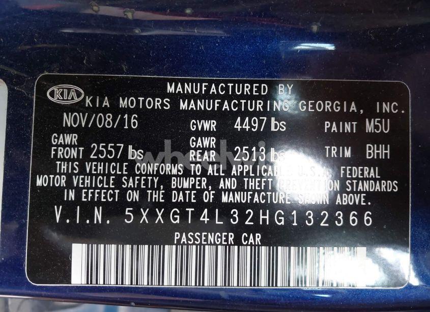 Photo 9 of 2017 Kia Optima LX (VIN 5XXGT4L32HG132366)