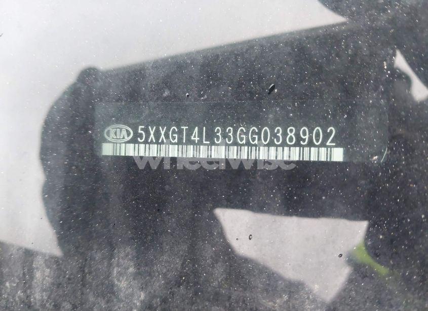 Photo 9 of 2016 Kia Optima LX (VIN 5XXGT4L33GG038902)