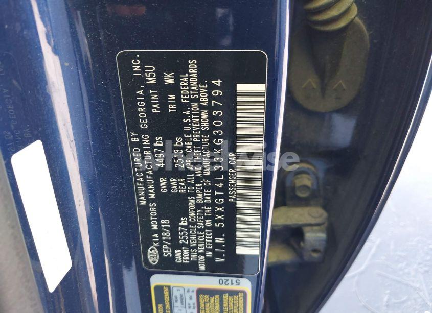 Photo 9 of 2019 Kia Optima LX (VIN 5XXGT4L33KG303794)