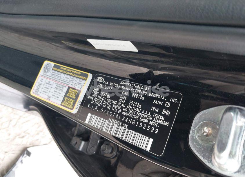 Photo 9 of 2017 Kia Optima LX (VIN 5XXGT4L34HG152599)