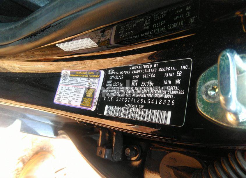 Photo 9 of 2020 Kia Optima S (VIN 5XXGT4L36LG418326)