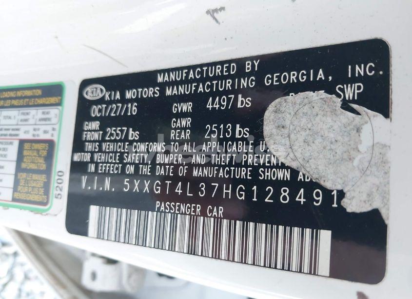 Photo 9 of 2017 Kia Optima LX (VIN 5XXGT4L37HG128491)