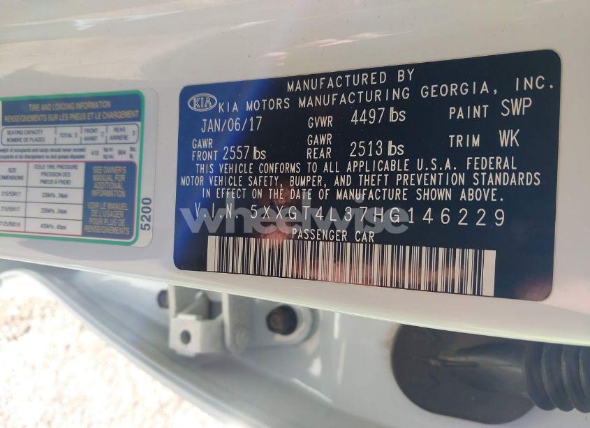 Photo 9 of 2017 Kia Optima LX (VIN 5XXGT4L37HG146229)