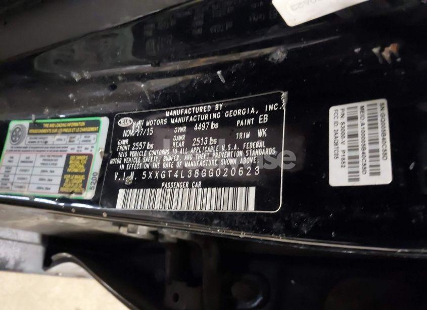 Photo 9 of 2016 Kia Optima LX (VIN 5XXGT4L38GG020623)