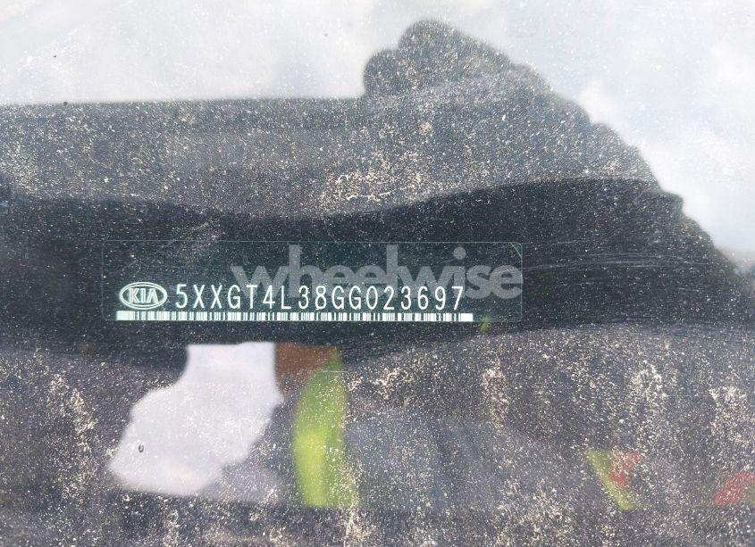 Photo 17 of 2016 Kia Optima LX (VIN 5XXGT4L38GG023697)