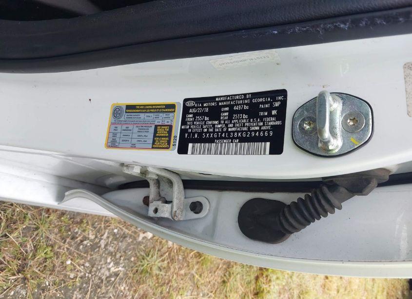 Photo 9 of 2019 Kia Optima LX (VIN 5XXGT4L38KG294669)