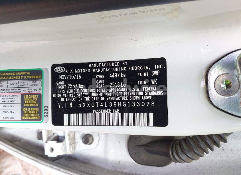 Photo 9 of 2017 Kia Optima LX (VIN 5XXGT4L39HG133028)