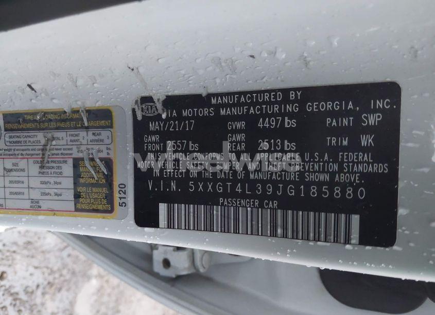 Photo 9 of 2018 Kia Optima LX (VIN 5XXGT4L39JG185880)