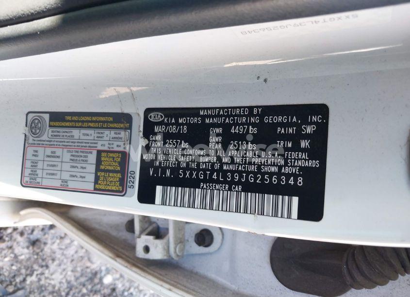 Photo 9 of 2018 Kia Optima LX (VIN 5XXGT4L39JG256348)