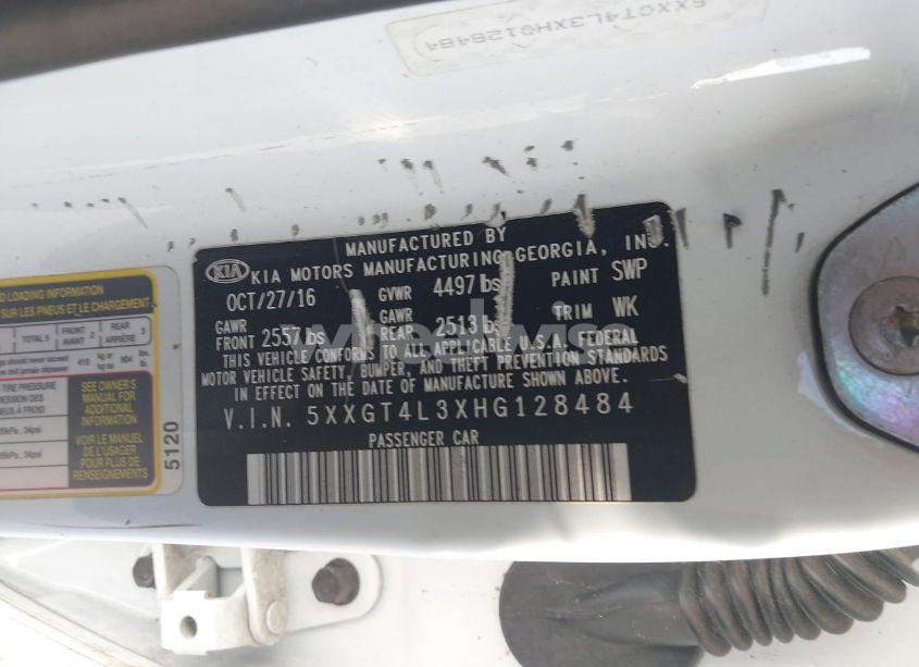 Photo 9 of 2017 Kia Optima LX (VIN 5XXGT4L3XHG128484)