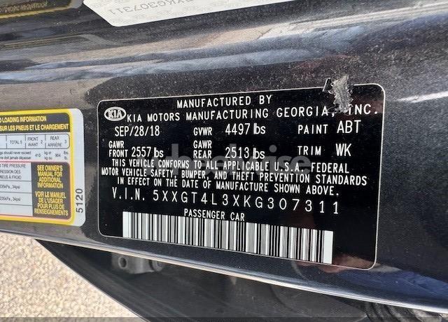 Photo 8 of 2019 Kia Optima LX (VIN 5XXGT4L3XKG307311)