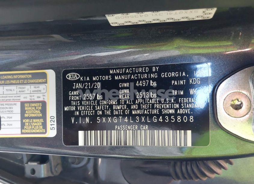 Photo 9 of 2020 Kia Optima LX (VIN 5XXGT4L3XLG435808)