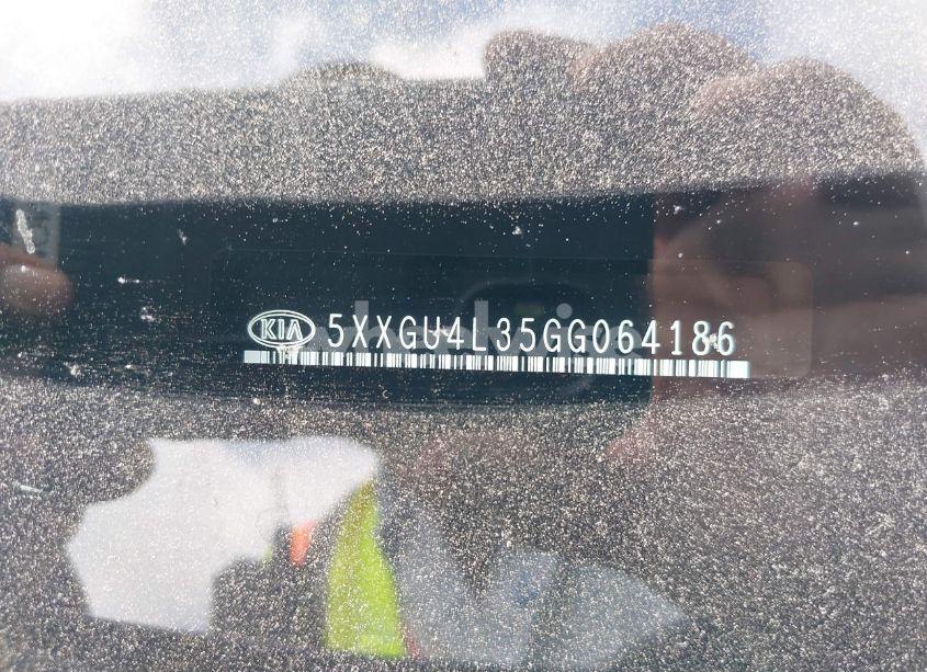 Photo 9 of 2016 Kia Optima EX (VIN 5XXGU4L35GG064186)