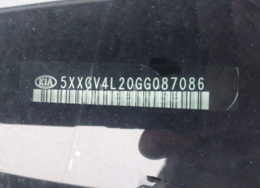 Photo 9 of 2016 Kia Optima SXL TURBO (VIN 5XXGV4L20GG087086)