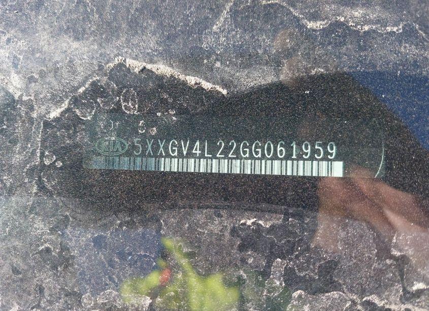 Photo 12 of 2016 Kia Optima (VIN 5XXGV4L22GG061959)