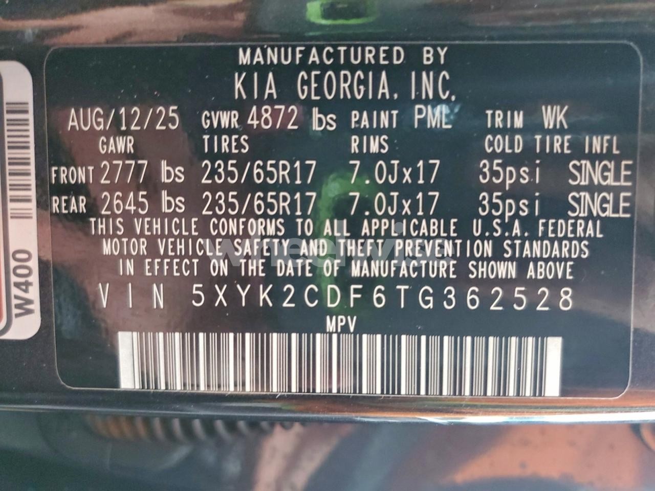 Photo 13 of 2026 KIA SPORTAGE LX (VIN 5XYK2CDF6TG362528)
