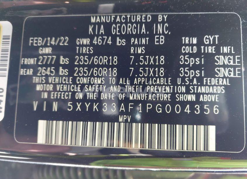 Photo 9 of 2023 Kia Sportage EX (VIN 5XYK33AF1PG004356)