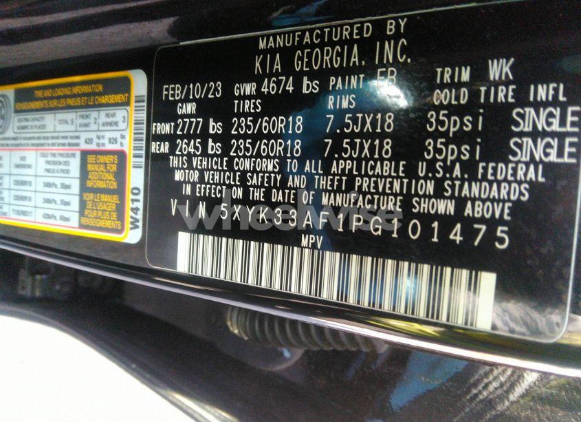 Photo 9 of 2023 Kia Sportage EX (VIN 5XYK33AF1PG101475)