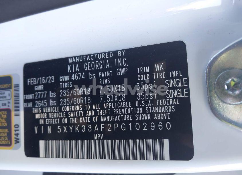 Photo 9 of 2023 Kia Sportage EX (VIN 5XYK33AF2PG102960)