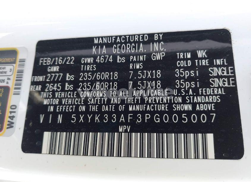 Photo 9 of 2023 Kia Sportage EX (VIN 5XYK33AF3PG005007)