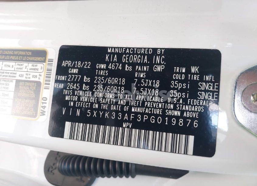 Photo 9 of 2023 Kia Sportage EX (VIN 5XYK33AF3PG019876)
