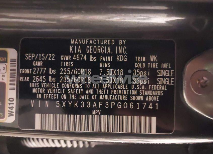 Photo 9 of 2023 Kia Sportage EX (VIN 5XYK33AF3PG061741)