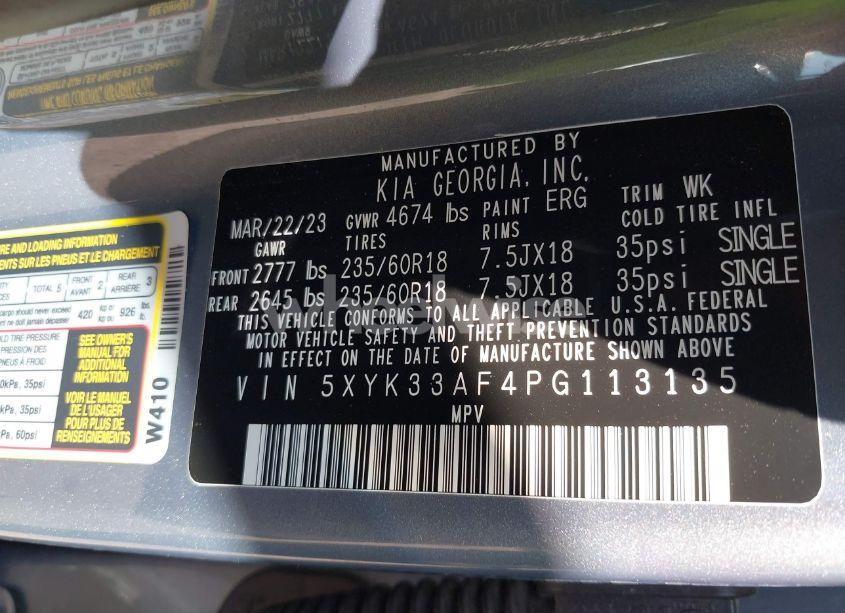 Photo 9 of 2023 Kia Sportage EX (VIN 5XYK33AF4PG113135)