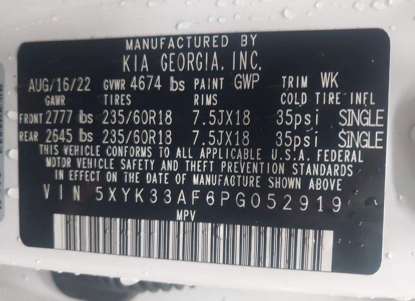 Photo 9 of 2023 Kia Sportage EX (VIN 5XYK33AF6PG052919)