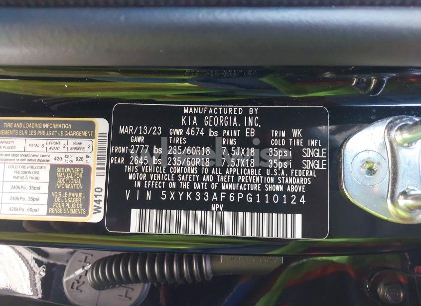 Photo 9 of 2023 Kia Sportage EX (VIN 5XYK33AF6PG110124)