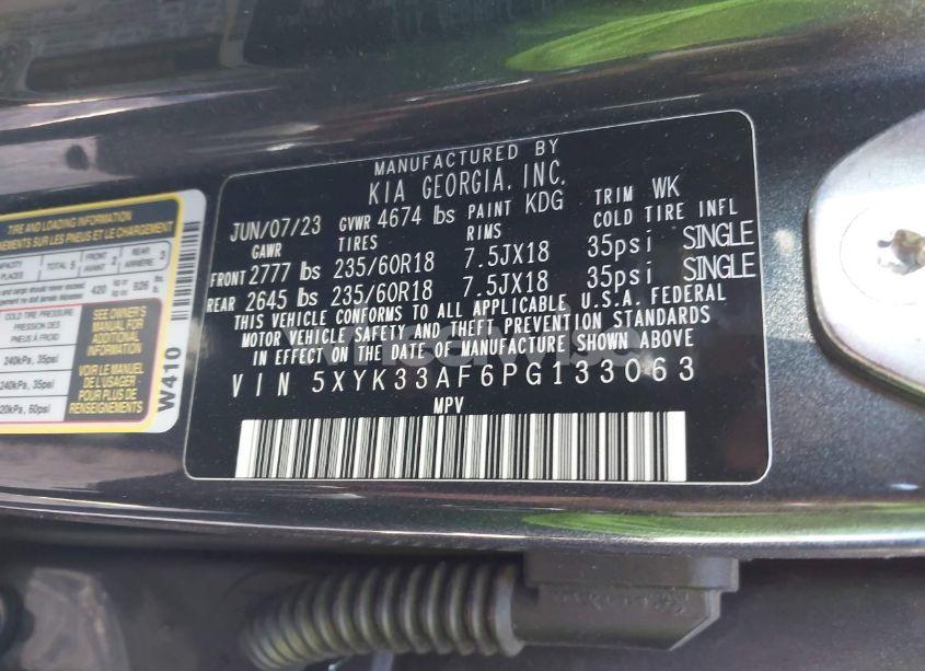 Photo 9 of 2023 Kia Sportage EX (VIN 5XYK33AF6PG133063)