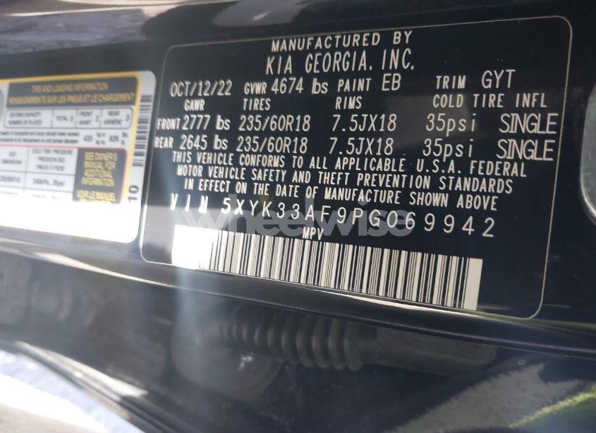 Photo 9 of 2023 Kia Sportage EX (VIN 5XYK33AF9PG069942)