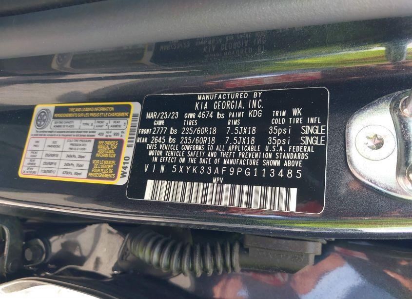 Photo 9 of 2023 Kia Sportage EX (VIN 5XYK33AF9PG113485)