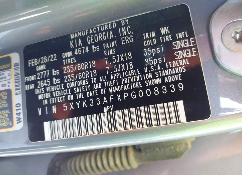 Photo 9 of 2023 Kia Sportage EX (VIN 5XYK33AFXPG008339)