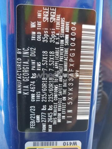 Photo 7 of 2023 KIA SPORTAGE EX (VIN 5XYK33AFXPG104004)