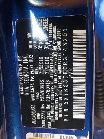 Photo 9 of 2024 KIA SPORTAGE EX (VIN 5XYK33DF0RG143201)