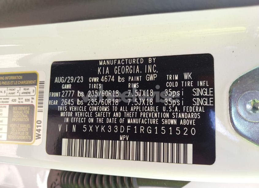 Photo 9 of 2024 Kia Sportage EX (VIN 5XYK33DF1RG151520)