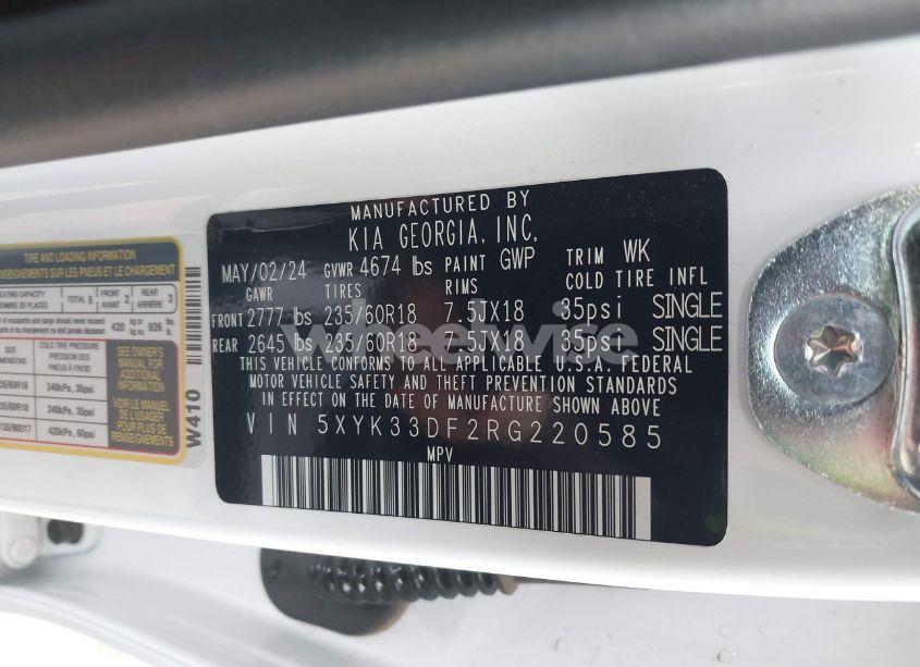 Photo 9 of 2024 Kia Sportage EX (VIN 5XYK33DF2RG220585)