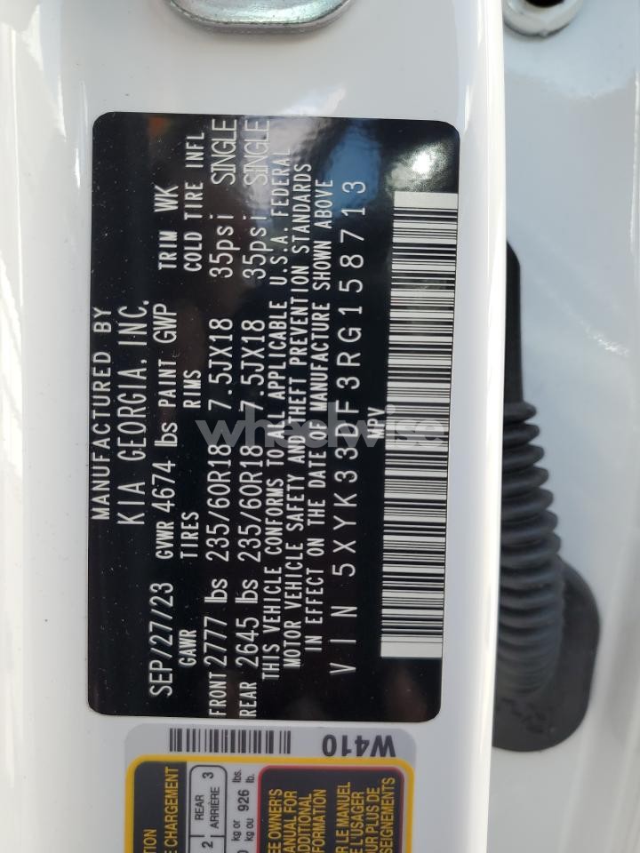 Photo 14 of 2024 KIA SPORTAGE EX (VIN 5XYK33DF3RG158713)