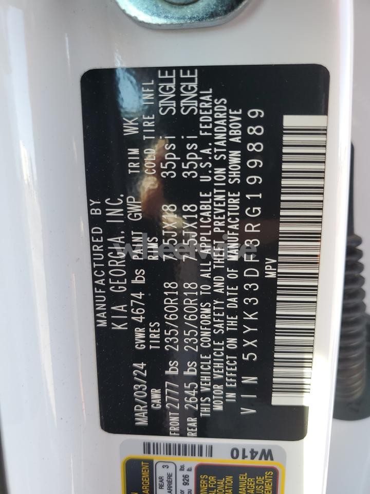 Photo 13 of 2024 KIA SPORTAGE EX (VIN 5XYK33DF3RG199889)