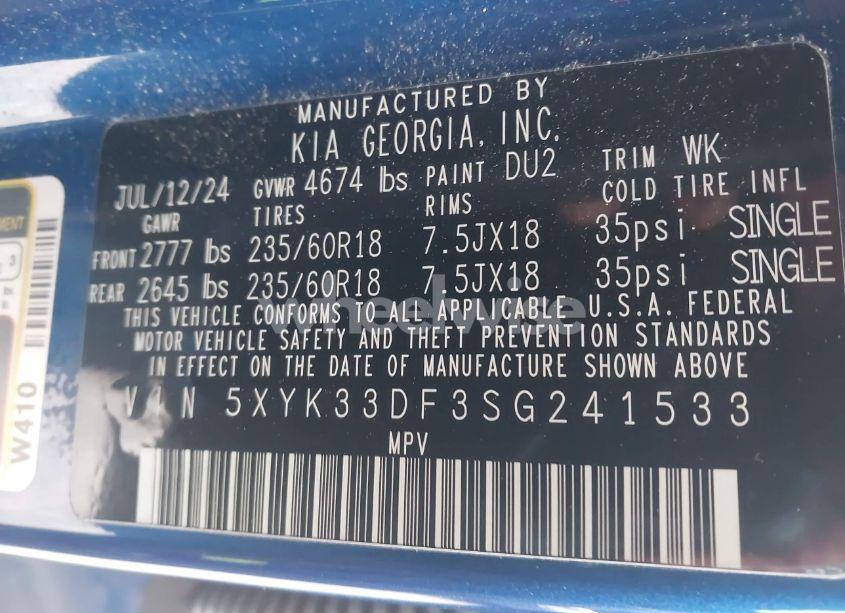 Photo 9 of 2025 Kia Sportage EX (VIN 5XYK33DF3SG241533)