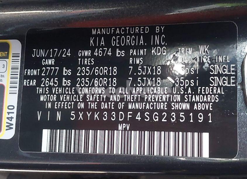 Photo 9 of 2025 Kia Sportage EX (VIN 5XYK33DF4SG235191)