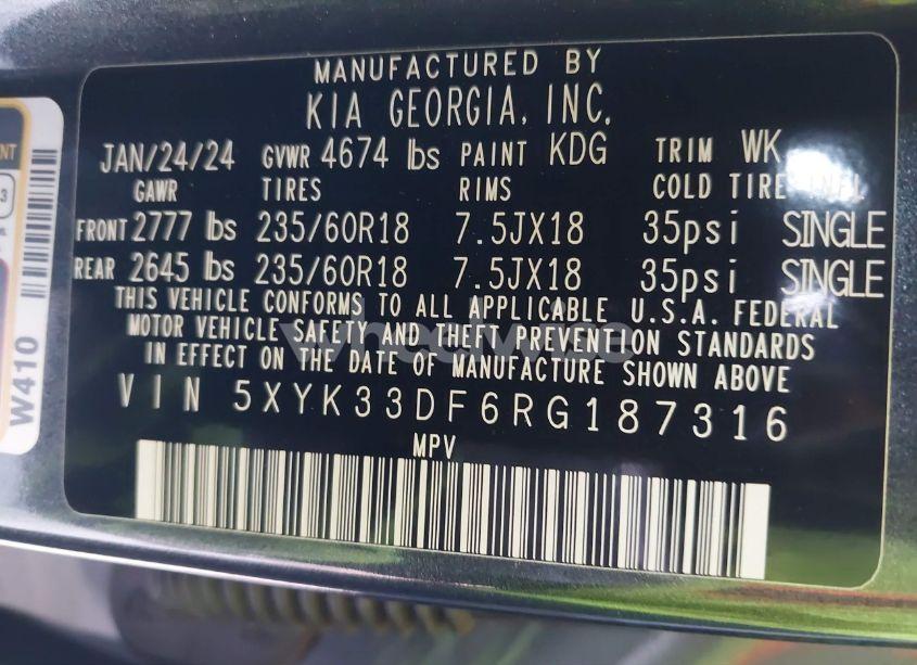 Photo 9 of 2024 Kia Sportage EX (VIN 5XYK33DF6RG187316)