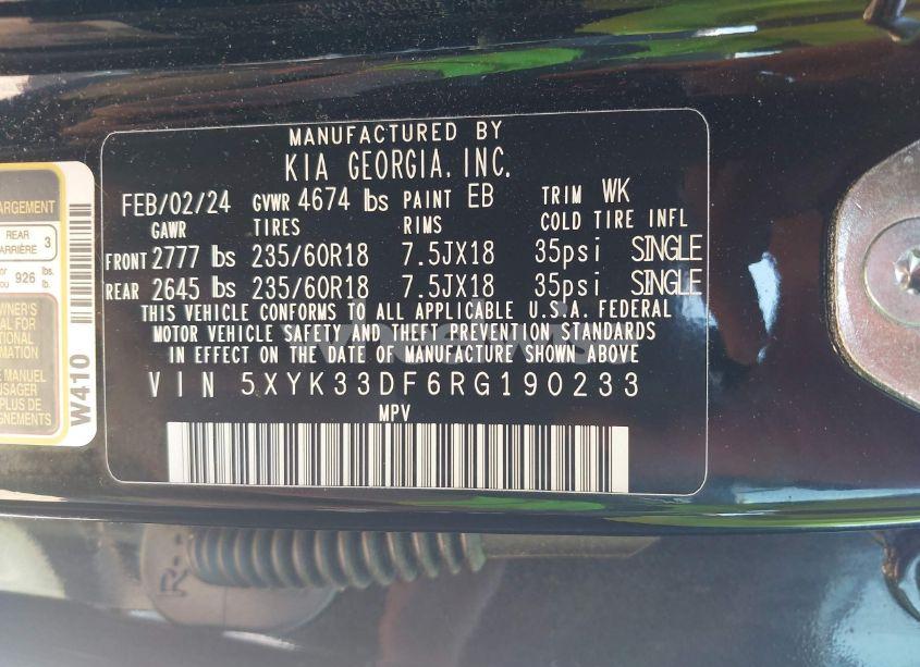 Photo 9 of 2024 Kia Sportage EX (VIN 5XYK33DF6RG190233)