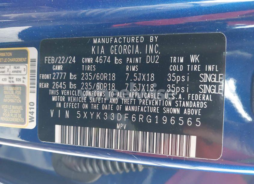 Photo 9 of 2024 Kia Sportage EX (VIN 5XYK33DF6RG196565)