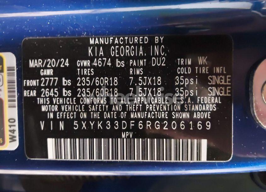 Photo 9 of 2024 Kia Sportage EX (VIN 5XYK33DF6RG206169)