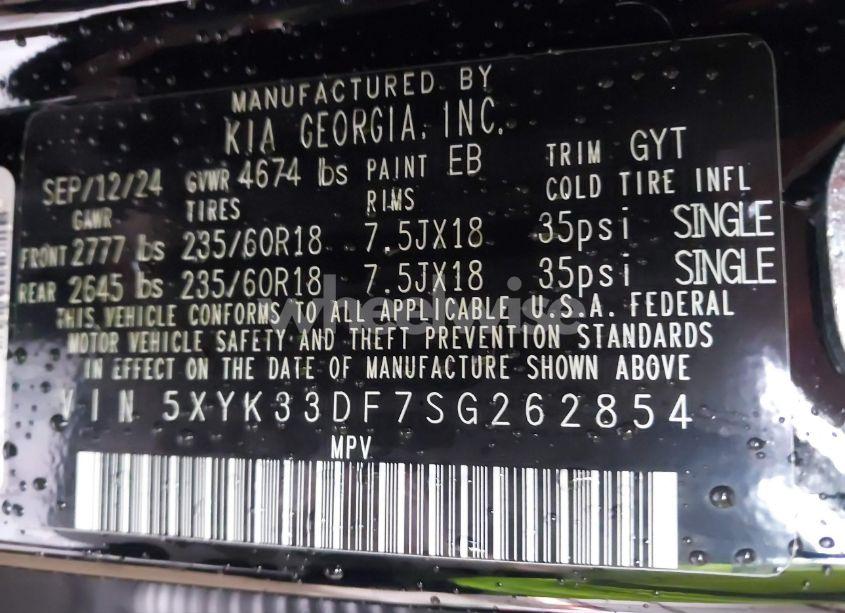 Photo 9 of 2025 Kia Sportage EX (VIN 5XYK33DF7SG262854)