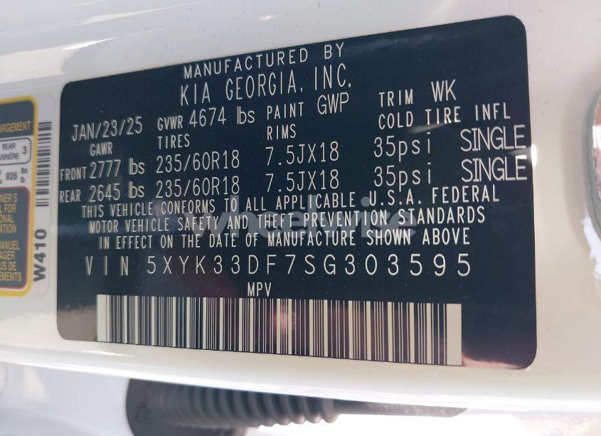 Photo 9 of 2025 Kia Sportage EX (VIN 5XYK33DF7SG303595)