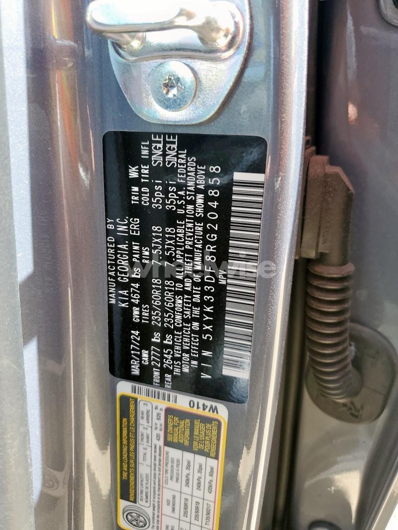 Photo 3 of 2024 KIA SPORTAGE EX (VIN 5XYK33DF8RG204858)