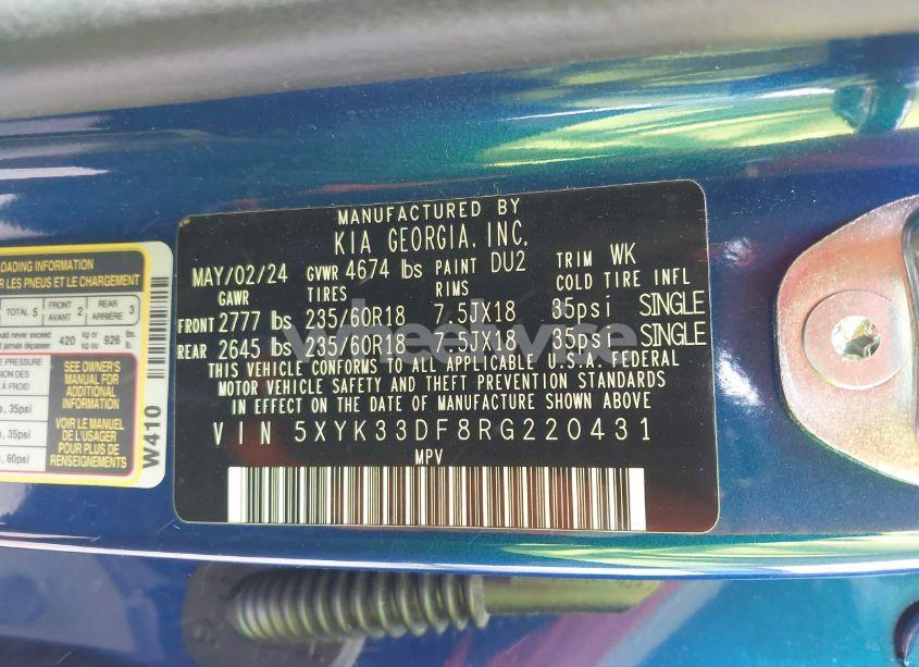 Photo 9 of 2024 Kia Sportage EX (VIN 5XYK33DF8RG220431)